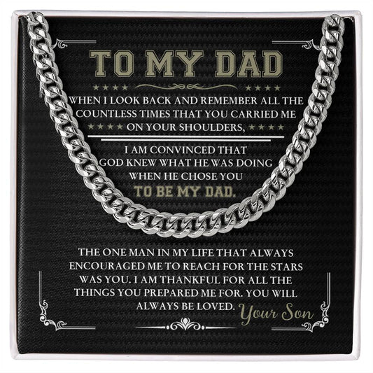 To My Dad, I am convinced that God knew what he was doing when he chose you to be my Dad