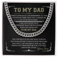 To My Dad, I am convinced that God knew what he was doing when he chose you to be my Dad