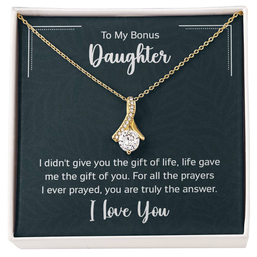To My Bonus Daughter Gift Ideas for Valentine Graduation Birthday Wedding Valentine New Born Xmas Christmas New Year