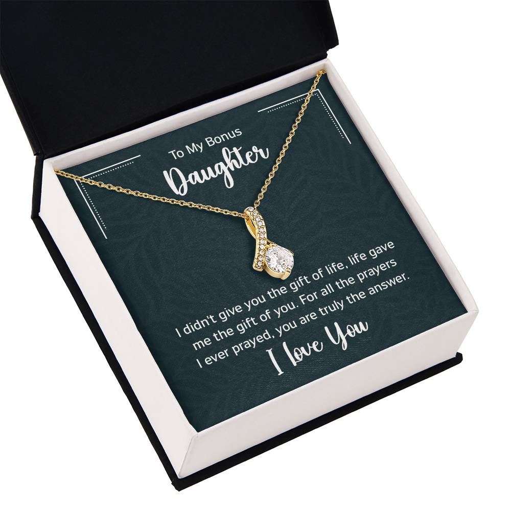 To My Bonus Daughter Gift Ideas for Valentine Graduation Birthday Wedding Valentine New Born Xmas Christmas New Year