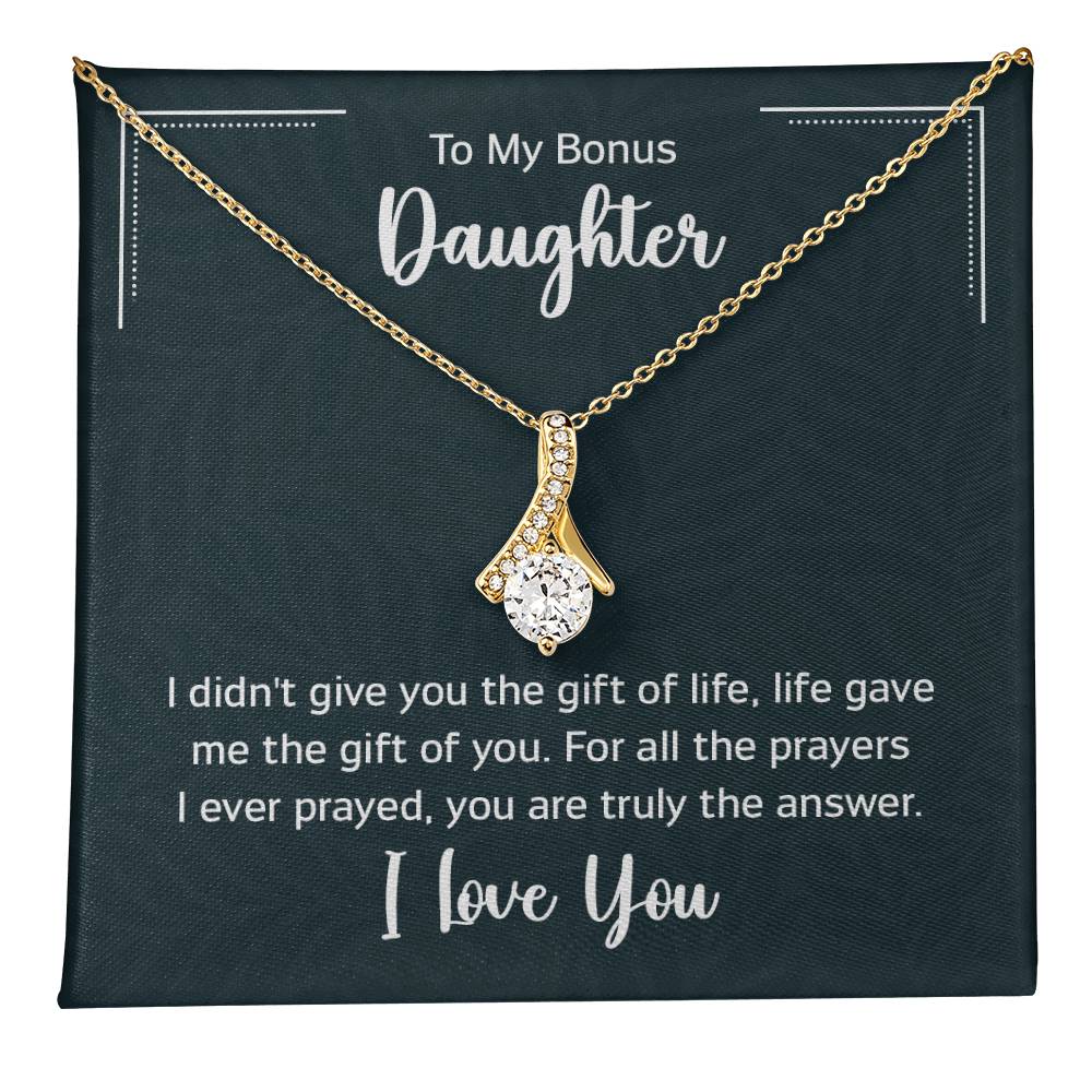 To My Bonus Daughter Gift Ideas for Valentine Graduation Birthday Wedding Valentine New Born Xmas Christmas New Year