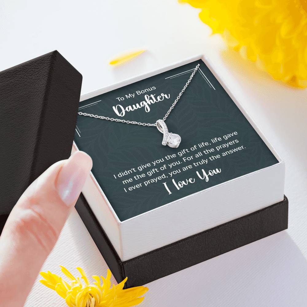 To My Bonus Daughter Gift Ideas for Valentine Graduation Birthday Wedding Valentine New Born Xmas Christmas New Year