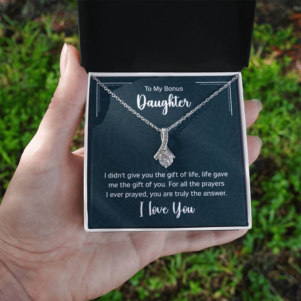 To My Bonus Daughter Gift Ideas for Valentine Graduation Birthday Wedding Valentine New Born Xmas Christmas New Year