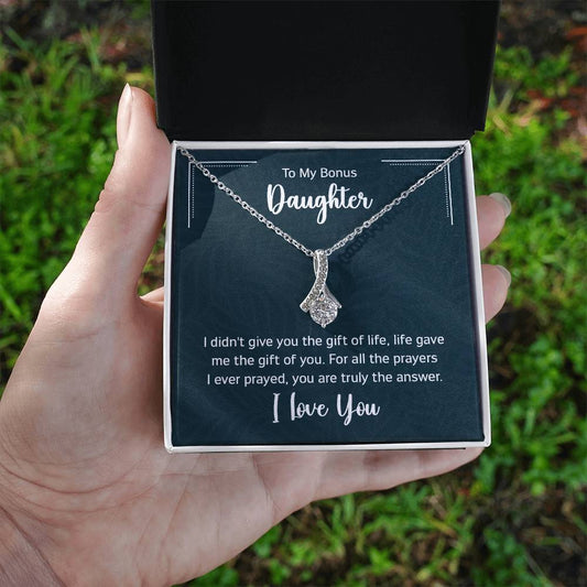 To My Bonus Daughter Gift Ideas for Valentine Graduation Birthday Wedding Valentine New Born Xmas Christmas New Year