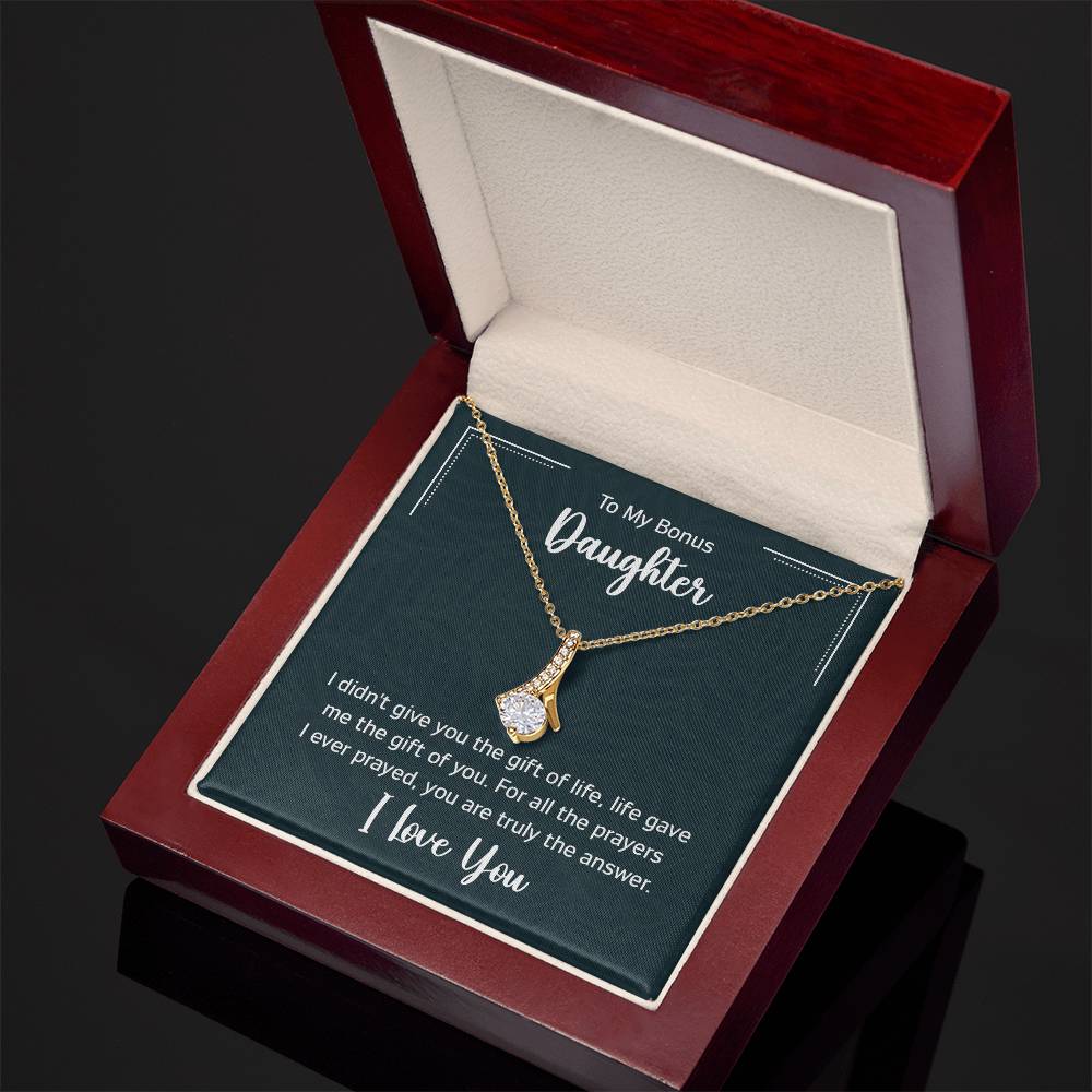 To My Bonus Daughter Gift Ideas for Valentine Graduation Birthday Wedding Valentine New Born Xmas Christmas New Year