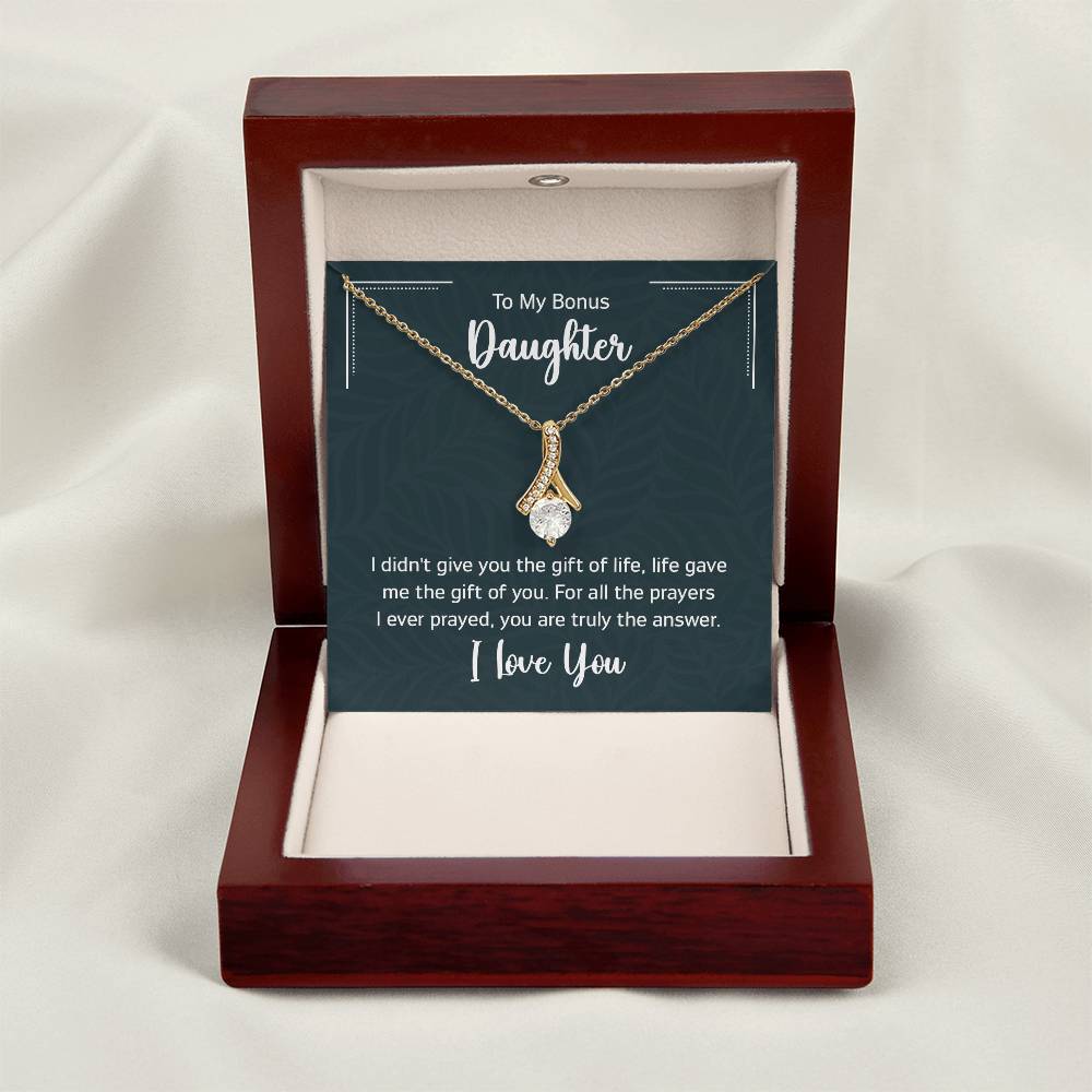 To My Bonus Daughter Gift Ideas for Valentine Graduation Birthday Wedding Valentine New Born Xmas Christmas New Year