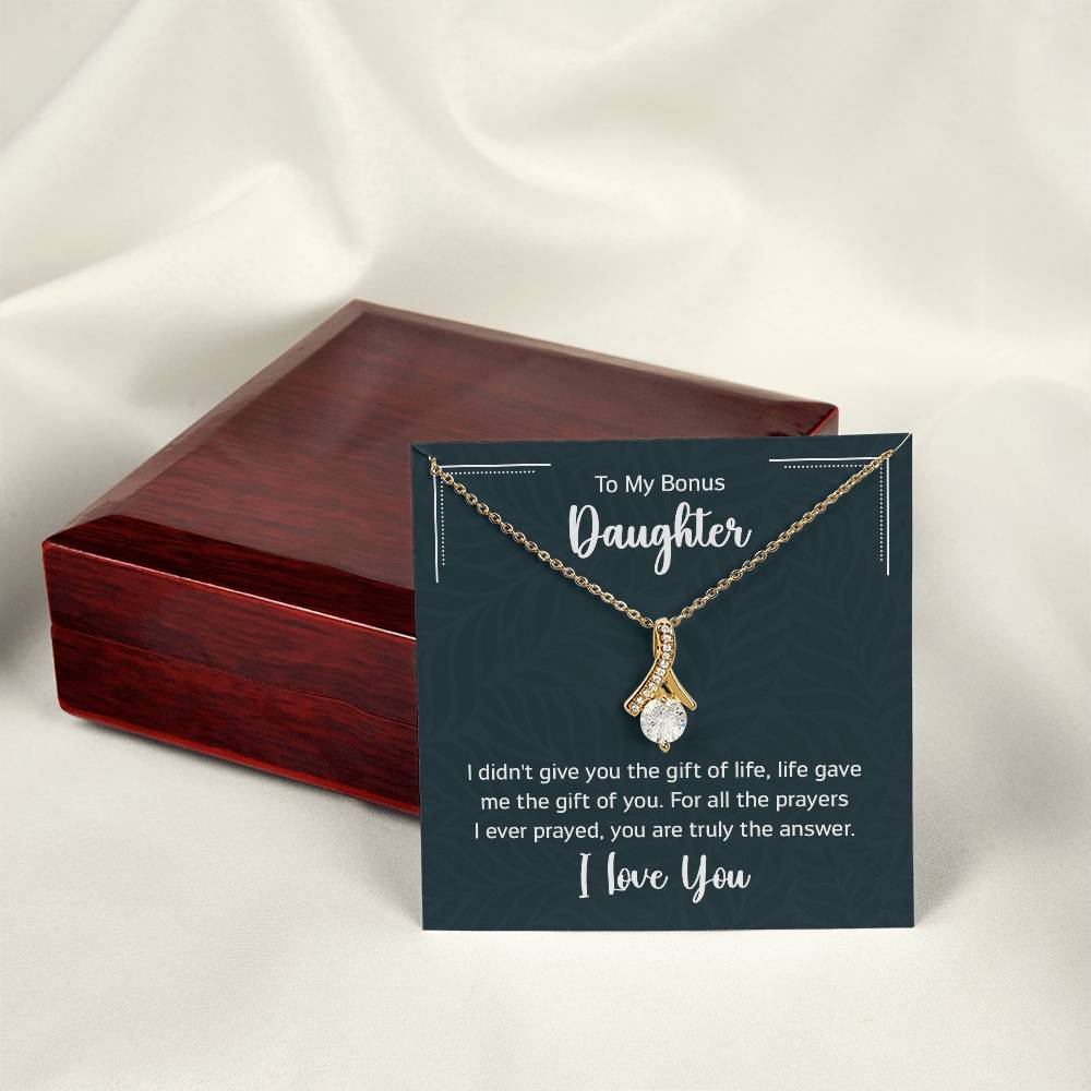 To My Bonus Daughter Gift Ideas for Valentine Graduation Birthday Wedding Valentine New Born Xmas Christmas New Year
