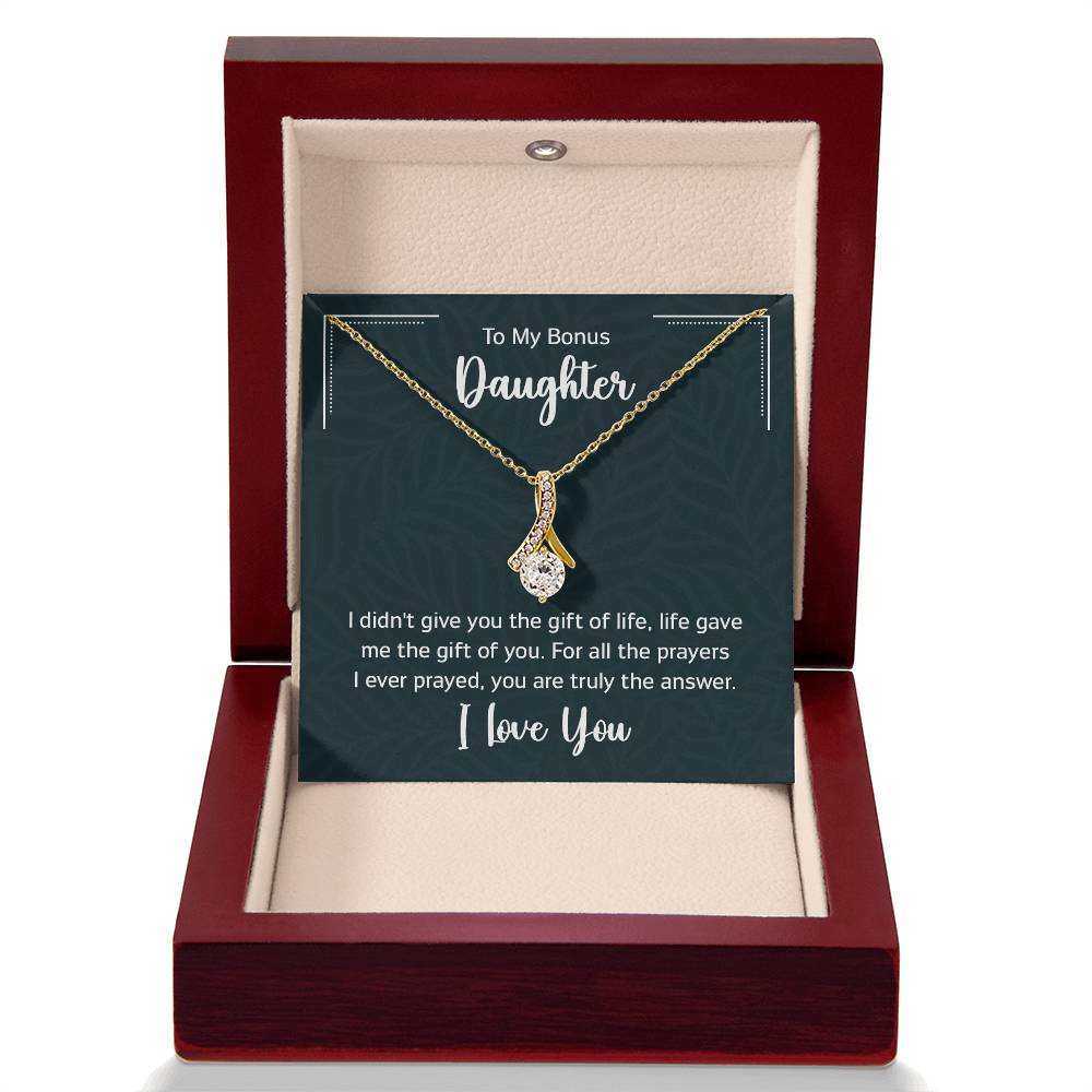 To My Bonus Daughter Gift Ideas for Valentine Graduation Birthday Wedding Valentine New Born Xmas Christmas New Year