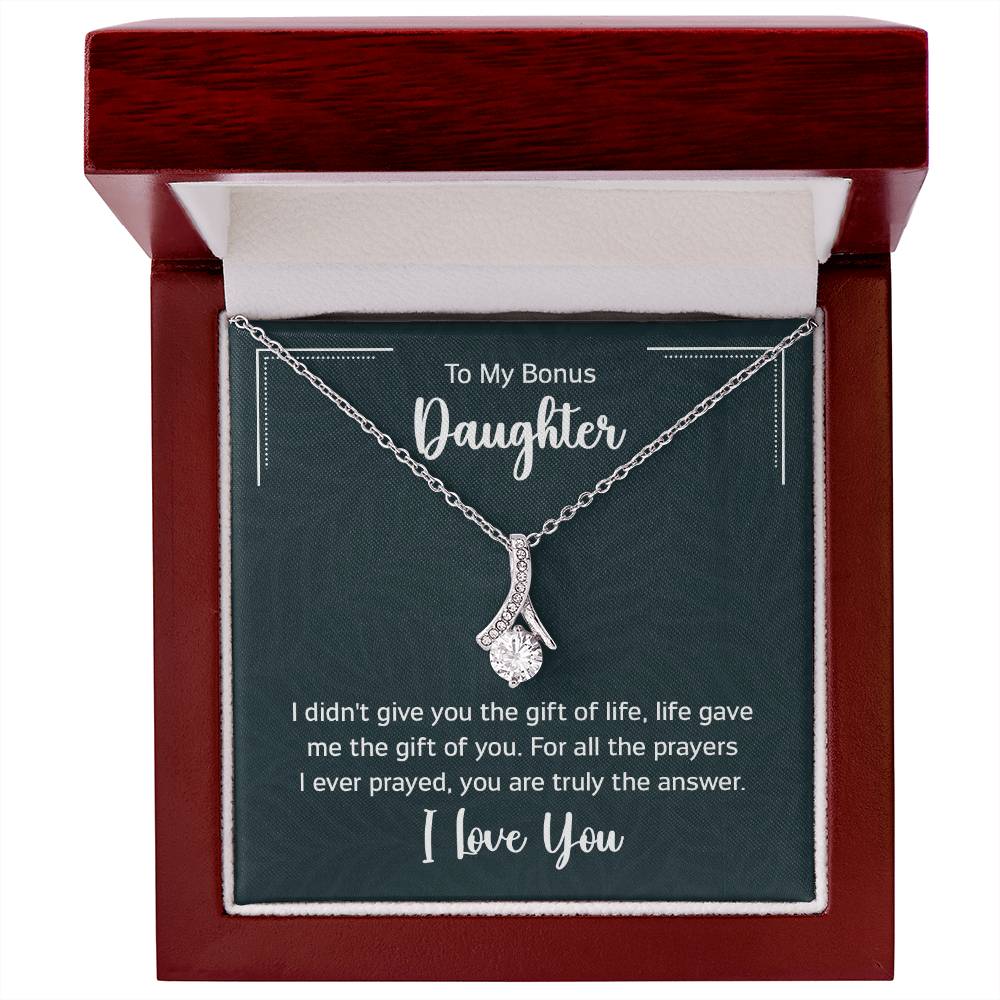 To My Bonus Daughter Gift Ideas for Valentine Graduation Birthday Wedding Valentine New Born Xmas Christmas New Year