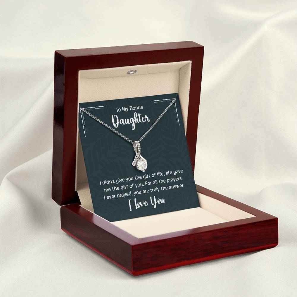 To My Bonus Daughter Gift Ideas for Valentine Graduation Birthday Wedding Valentine New Born Xmas Christmas New Year