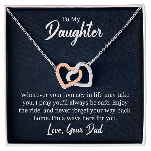 To My Daughter From Dad Gift Ideas for Valentine Graduation Brirthday Wedding Valentine New Born Xmas Christmas New Year