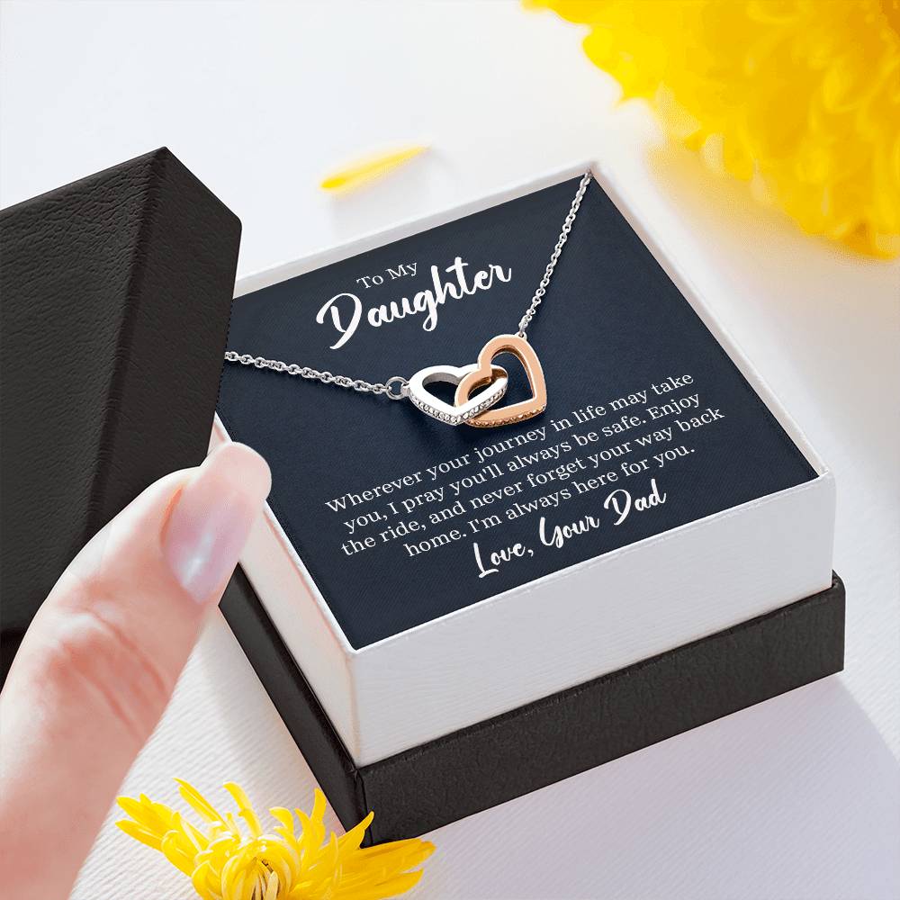 To My Daughter From Dad Gift Ideas for Valentine Graduation Brirthday Wedding Valentine New Born Xmas Christmas New Year