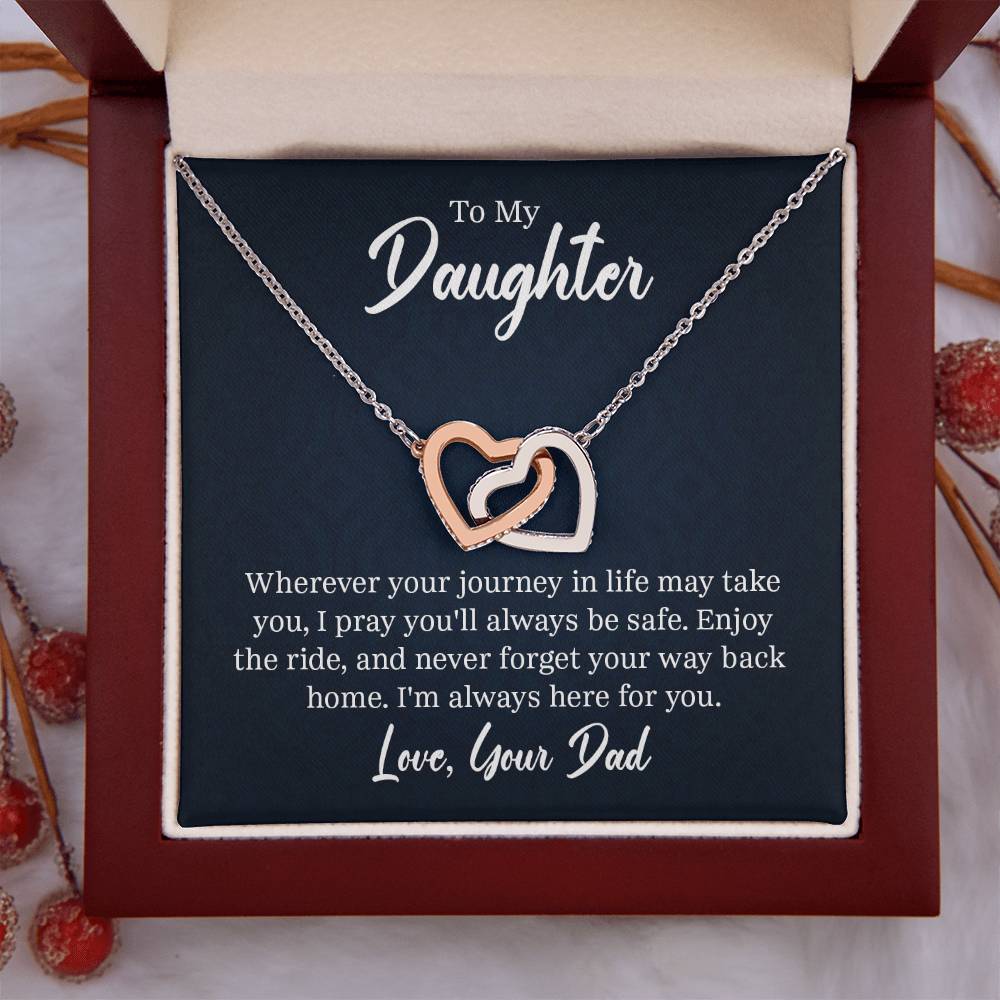 To My Daughter From Dad Gift Ideas for Valentine Graduation Brirthday Wedding Valentine New Born Xmas Christmas New Year