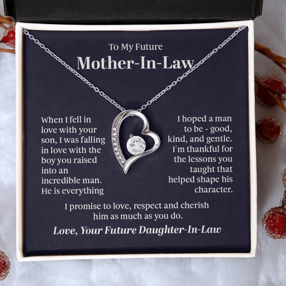 To My Future Mother In Law From Future Daughter In Law Gift Ideas for Valentine Birthday Wedding Xmas Christmas New Year