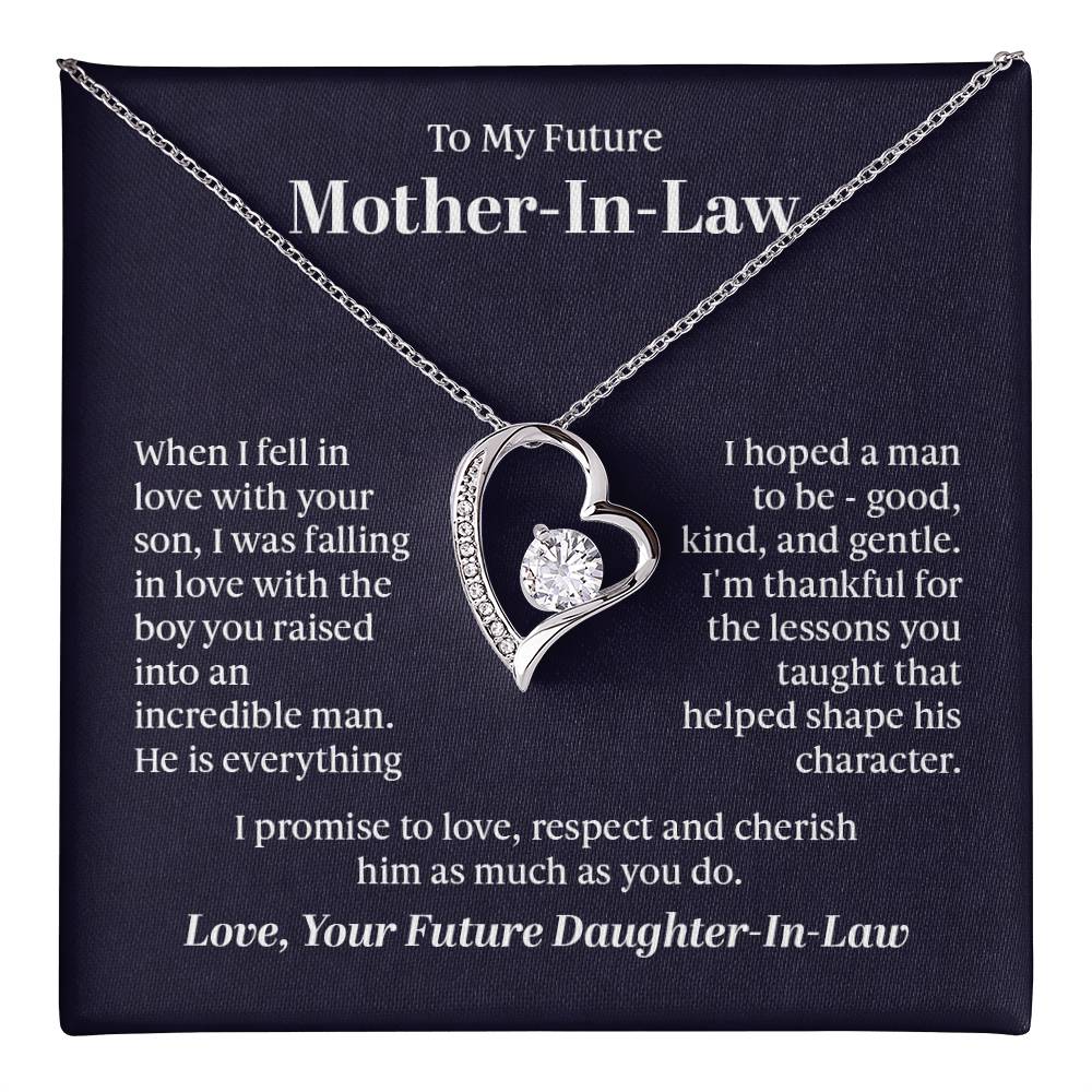 To My Future Mother In Law From Future Daughter In Law Gift Ideas for Valentine Birthday Wedding Xmas Christmas New Year