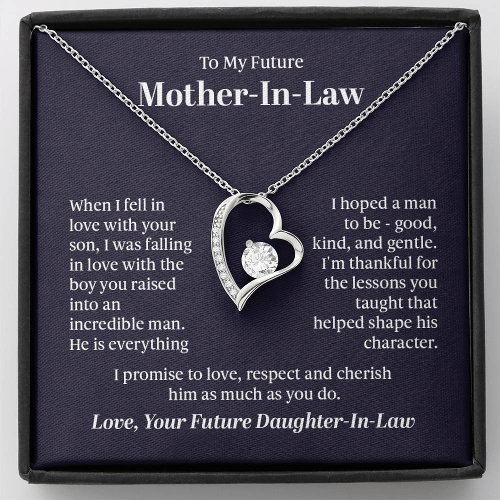 To My Future Mother In Law From Future Daughter In Law Gift Ideas for Valentine Birthday Wedding Xmas Christmas New Year