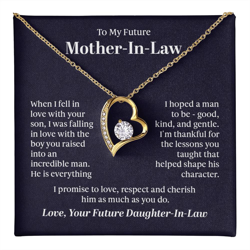 To My Future Mother In Law From Future Daughter In Law Gift Ideas for Valentine Birthday Wedding Xmas Christmas New Year