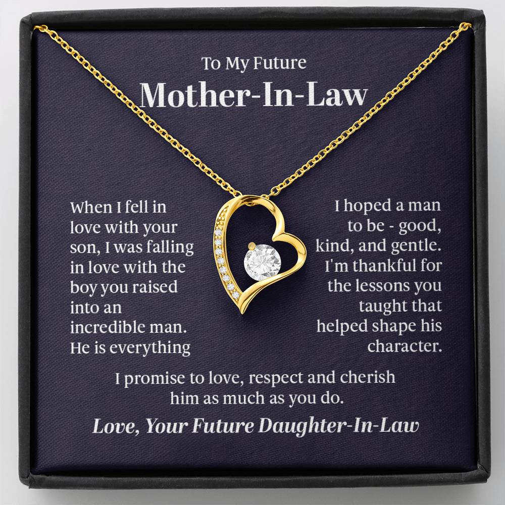 To My Future Mother In Law From Future Daughter In Law Gift Ideas for Valentine Birthday Wedding Xmas Christmas New Year
