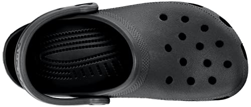 Crocs Unisex-Adult Classic Clogs (Best Sellers), Black, 9 Women/7 Men