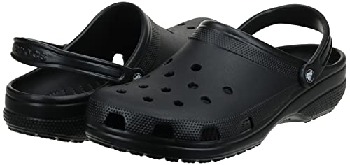 Crocs Unisex-Adult Classic Clogs (Best Sellers), Black, 9 Women/7 Men