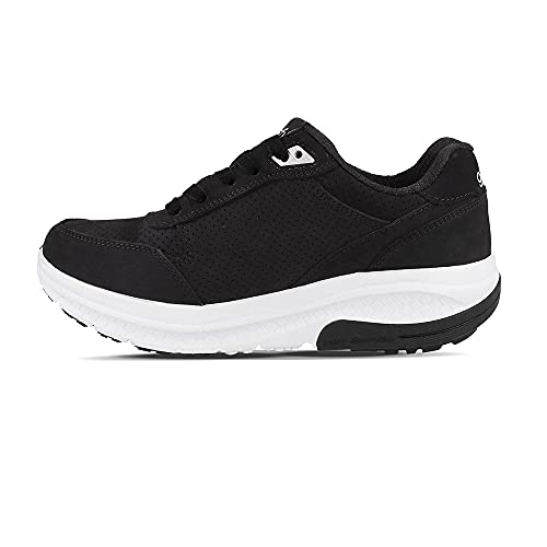 Gravity Defyer Women's G-Defy Orion Athletic Shoes 10 M US - Pain Relief Casual Shoes for Heel Spurs, Knee Pain, Back Pain, Plantar Fasciitis Shoes Black