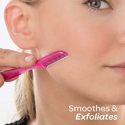 Schick Hydro Silk Touch-Up Dermaplaning Tool, 3 Count | Eyebrow Razor, Face Razors for Women, Face Shaver, Dermaplane
