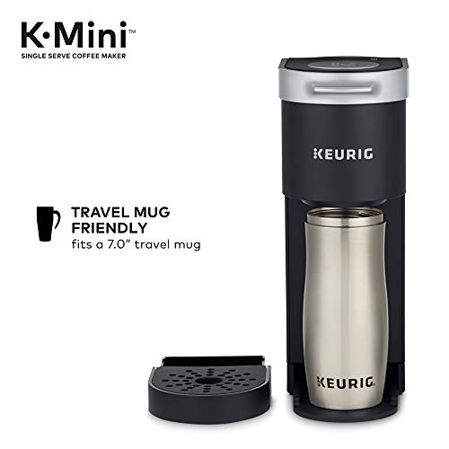 Keurig K-Mini Coffee Maker, Single Serve K-Cup Pod Coffee Brewer, 6 to 12 oz. Brew Sizes, Black