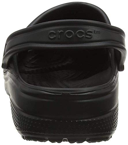 Crocs Unisex-Adult Classic Clogs (Best Sellers), Black, 9 Women/7 Men