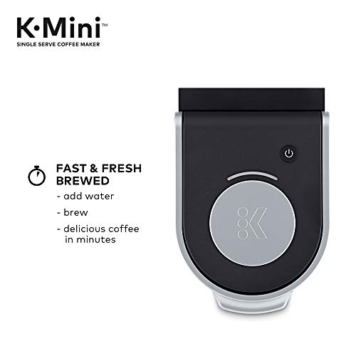 Keurig K-Mini Coffee Maker, Single Serve K-Cup Pod Coffee Brewer, 6 to 12 oz. Brew Sizes, Black