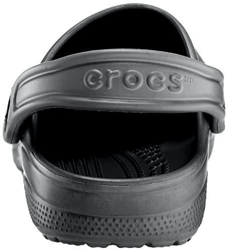 Crocs Unisex-Adult Classic Clogs (Best Sellers), Black, 9 Women/7 Men