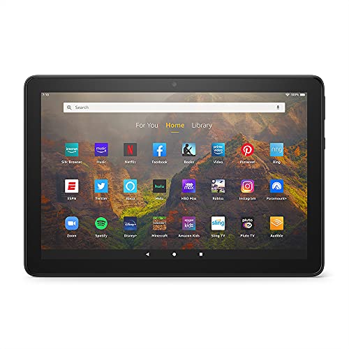 Fire HD 10 tablet, 10.1", 1080p Full HD, 32 GB, latest model (2021 release), Black