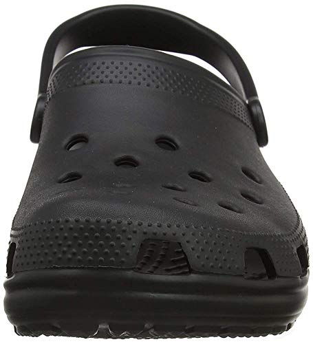 Crocs Unisex-Adult Classic Clogs (Best Sellers), Black, 9 Women/7 Men
