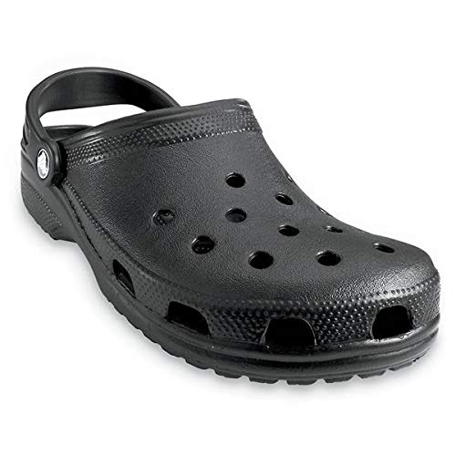 Crocs Unisex-Adult Classic Clogs (Best Sellers), Black, 9 Women/7 Men