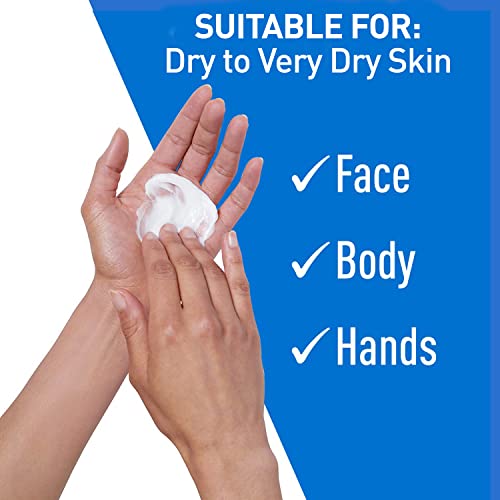 CeraVe Moisturizing Cream | Body and Face Moisturizer for Dry Skin | Body Cream with Hyaluronic Acid and Ceramides | Normal | Fragrance Free | 19 Oz | Packages May Vary