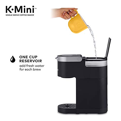 Keurig K-Mini Coffee Maker, Single Serve K-Cup Pod Coffee Brewer, 6 to 12 oz. Brew Sizes, Black