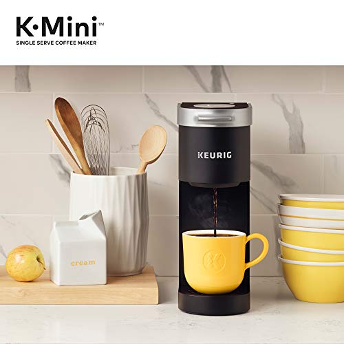 Keurig K-Mini Coffee Maker, Single Serve K-Cup Pod Coffee Brewer, 6 to 12 oz. Brew Sizes, Black