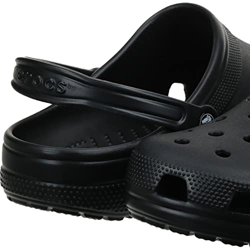 Crocs Unisex-Adult Classic Clogs (Best Sellers), Black, 9 Women/7 Men