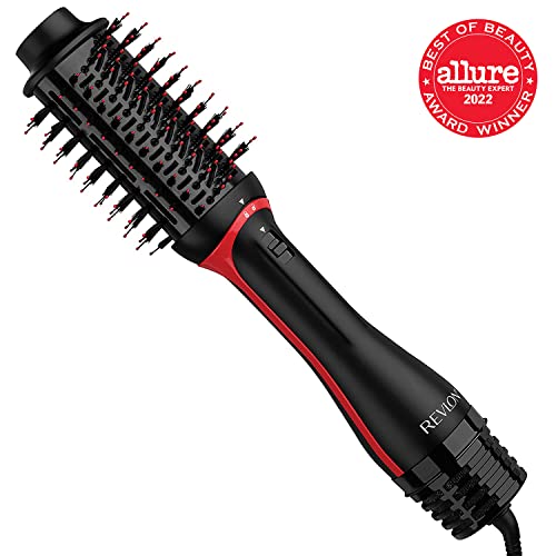REVLON One-Step Volumizer PLUS 2.0 Hair Dryer and Hot Air Brush, Black