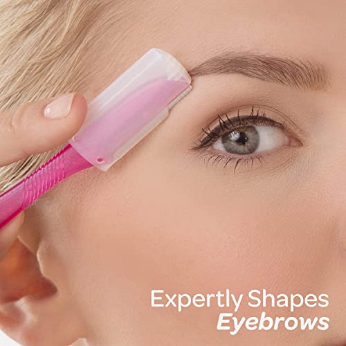 Schick Hydro Silk Touch-Up Dermaplaning Tool, 3 Count | Eyebrow Razor, Face Razors for Women, Face Shaver, Dermaplane