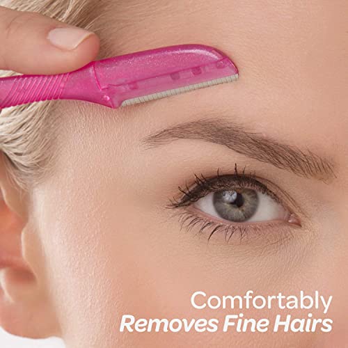 Schick Hydro Silk Touch-Up Dermaplaning Tool, 3 Count | Eyebrow Razor, Face Razors for Women, Face Shaver, Dermaplane