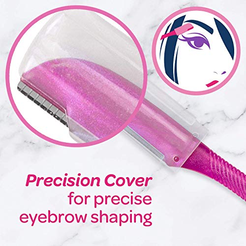 Schick Hydro Silk Touch-Up Dermaplaning Tool, 3 Count | Eyebrow Razor, Face Razors for Women, Face Shaver, Dermaplane