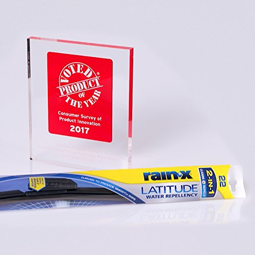 Rain-X 5079281-2 Latitude 2-In-1 Water Repellent Wiper Blades, 26 Inch Windshield Wipers (Pack Of 1), Automotive Replacement Windshield Wiper Blades With Patented Rain-X Water Repellency Formula