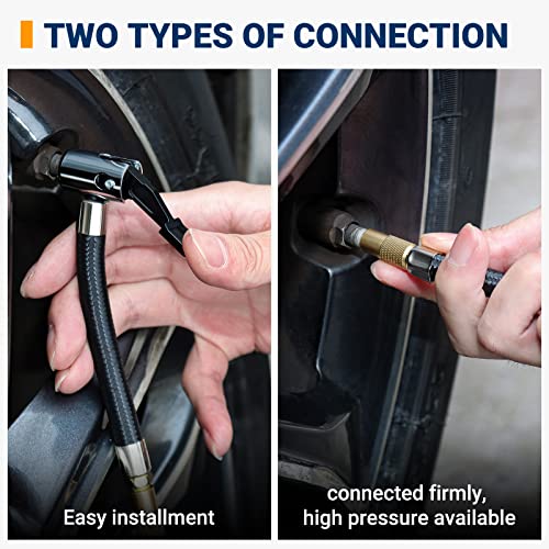 AstroAI Air Compressor Tire Inflator Portable Air Pump for Car Tires 12V DC Auto Tire Pump with Digital Pressure Gauge, 100PSI with Emergency LED Light for Car, Bicycle, Balloons and Other Inflatables