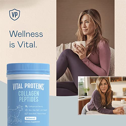 Vital Proteins Collagen Peptides Powder, Promotes Hair, Nail, Skin, Bone and Joint Health, Unflavored 19.3 OZ