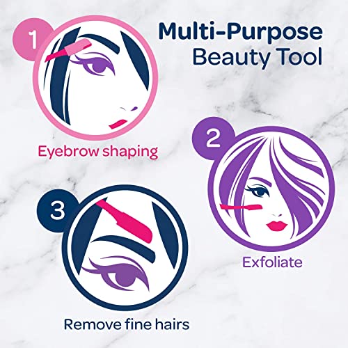 Schick Hydro Silk Touch-Up Dermaplaning Tool, 3 Count | Eyebrow Razor, Face Razors for Women, Face Shaver, Dermaplane