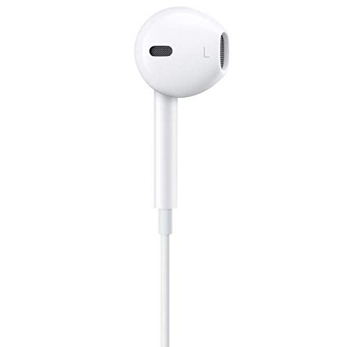 Apple EarPods Headphones with Lightning Connector. Microphone with Built-in Remote to Control Music, Phone Calls, and Volume. Wired Earbuds for iPhone