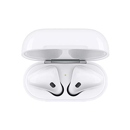 Apple AirPods (2nd Generation) Wireless Earbuds with Lightning Charging Case Included. Over 24 Hours of Battery Life, Effortless Setup. Bluetooth Headphones for iPhone