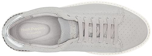 Hush Puppies womens Sabine Sneaker, Vapor Grey Perf Leather, 6.5 US