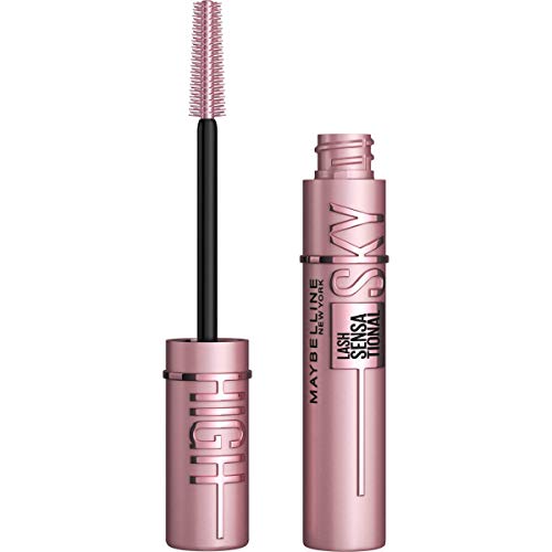 Maybelline New York Sky High Washable Mascara Makeup, Volumizing Mascara, Buildable, Lengthening Mascara, Defining, Curling, Multiplying, Blackest Black, 0.24 fl. Oz