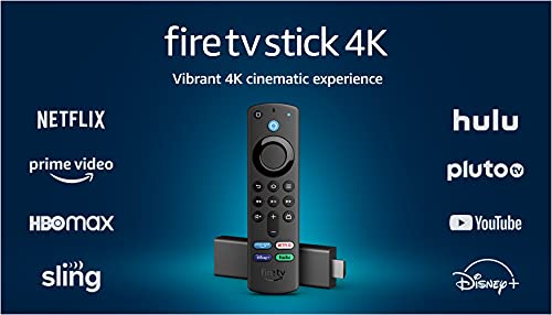 Fire TV Stick 4K, brilliant 4K streaming quality, TV and smart home controls, free and live TV